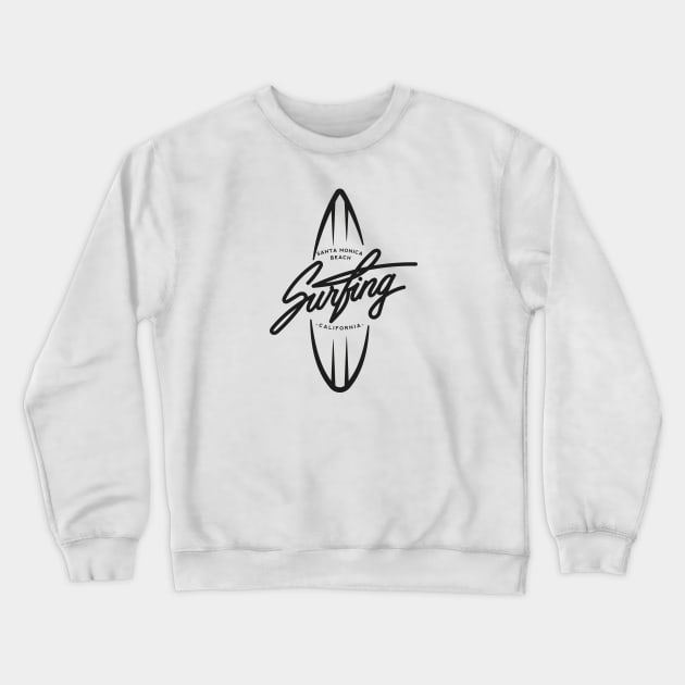 Surfing California Crewneck Sweatshirt by Dosunets